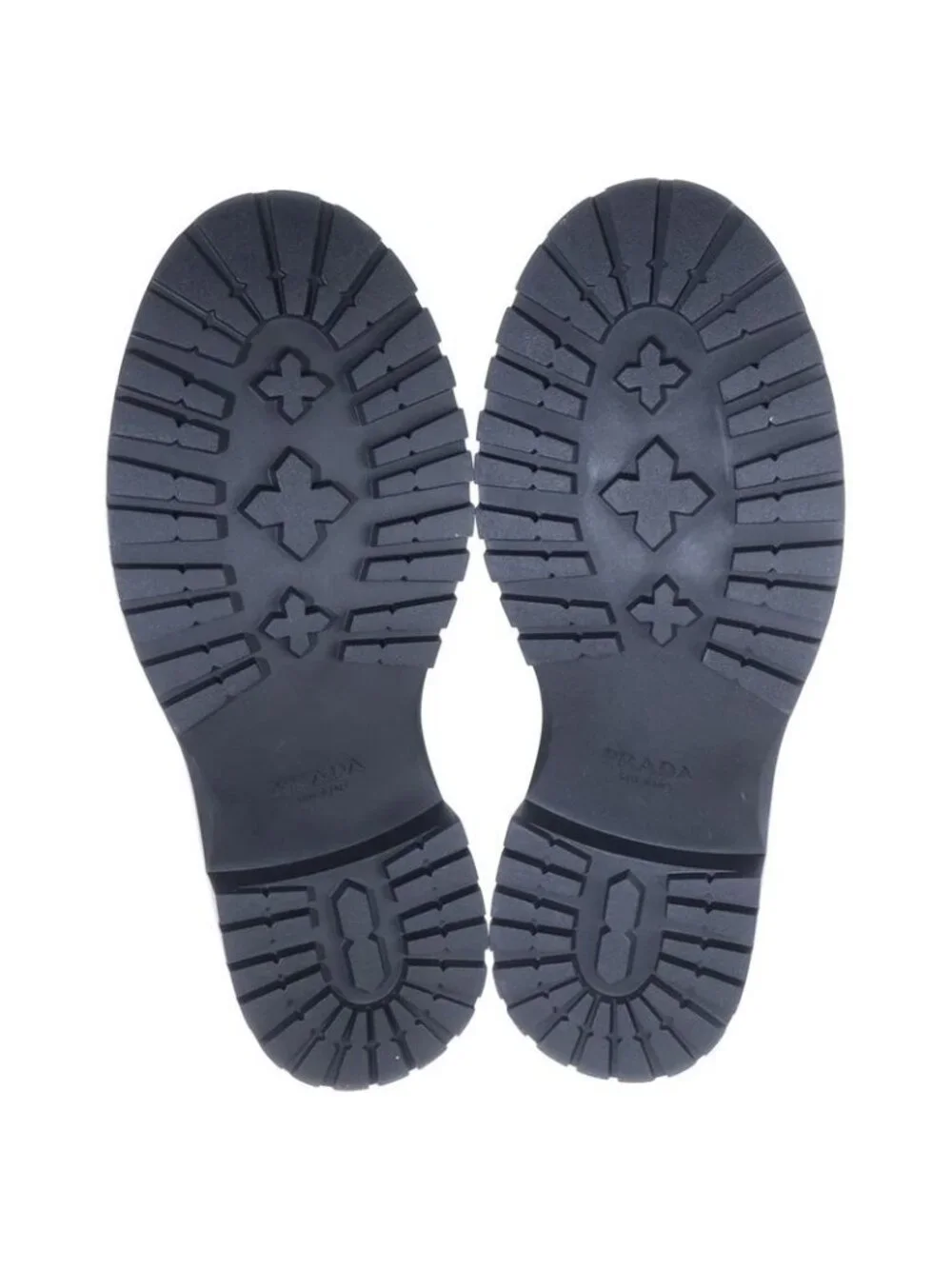 Prada Triangle Logo Oxford Leather Loafers Black - Picture 5 of 6